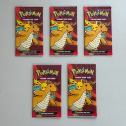 5x Pokemon TCG Dragons McDonalds 2025 Promo Booster Packs - Sealed - 20 Cards - Image 1
