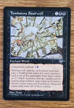 Tombstone Stairwell EX MTG Magic the Gathering Mirage Reserved List - Image 3