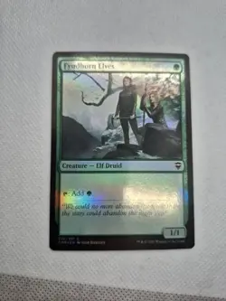 MTG 1X FYNDHORN ELVES COMMANDER LEGENDS NEAR MINT/MINT FOIL - Image 1