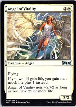 Angel of Vitality U Core Set 2020 4 LP MTG - Image 1