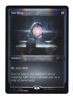 MTG Magic Sol Ring Foil Foundations Buy-a-Box Promo NM - Image 1