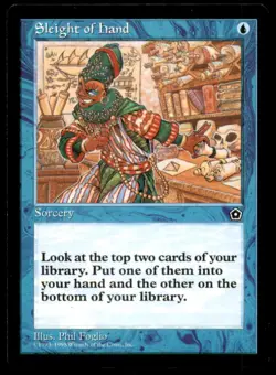 MTG Sleight of Hand LP Light Play Portal Second 2nd [3862] - Image 1