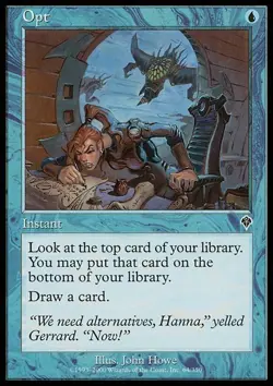 1 x Opt - Invasion - Moderate Play - MTG - Image 1