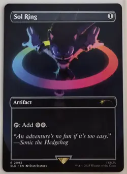 MTG Magic the Gathering Secret Lair Sonic Hedgehog Chasing Adventure Set of 8 NM - Image 2