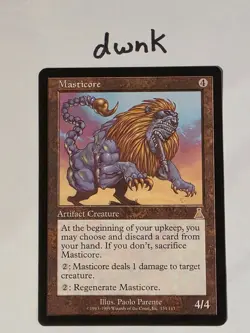 Magic The Gathering Urza's Destiny Masticore #134/143 MTG TCG CCG - Image 1