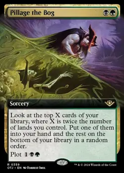 1x Pillage the Bog ~ Extended Art NM-Mint, English Outlaws of Thunder Junction M - Image 1