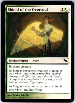 Shield of the Oversoul 242 C Shadowmoor Magic the Gathering MTG LP - Image 1