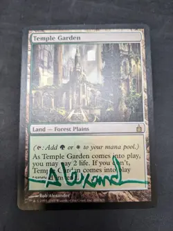 Temple Garden - Ravnica: City of Guilds - 284/306 - MTG - Artist Signed - LP - A - Image 2