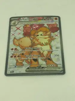 Arcanine ex 224/198 SV01: Scarlet & Violet Base Set Full Art Holo Pokemon 2023 - Image 3