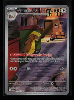 Gumshoos 153/132 Holo ME01: Mega Evolution Pokemon Card - Image 1