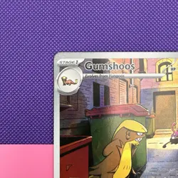 Pokemon TCG Gumshoos 153/132 Meg en Mega Evolution Illustration Rare - Image 3