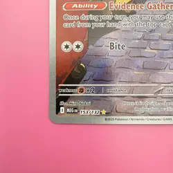 Pokemon TCG Gumshoos 153/132 Meg en Mega Evolution Illustration Rare - Image 5