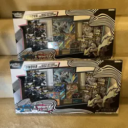 Pokemon Sealed Black Bolt White Flare Unova Heavy Hitter Premium Collection 2 Pk - Image 1