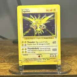 Pokemon TCG Zapdos Legendary Collection Holo Rare 15/110 Nintendo 2002 - Image 1