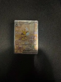 Pokemon Alakazam EX 201/165 Special Illustration Rare SIR Scarlet Violet 151 LP - Image 1