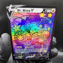 Pokemon Mr. Mime Stain Glass Holo Read Description - Image 2