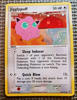 2004 Pokemon FireRed & LeafGreen #65 Jigglypuff Reverse Holo LP-MP - Image 1