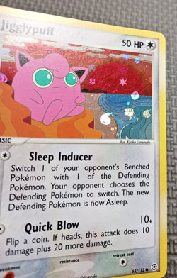 2004 Pokemon FireRed & LeafGreen #65 Jigglypuff Reverse Holo LP-MP - Image 3