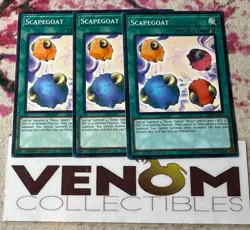 3x (M/NM) - Scapegoat - SDPL-EN025 - Common - 1st Edition YuGiOh - Image 1