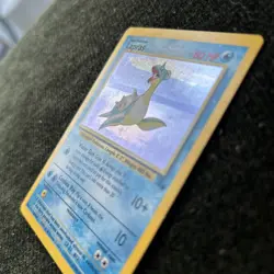 Pokemon TCG Lapras Fossil Holo Unlimited Rare Card 10/62 Vintage - Image 2