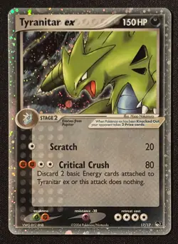 Tyranitar EX - Pop Series 1 - Holo - #17/17 - Vintage Pokemon Card 1999 WOTC - Image 1