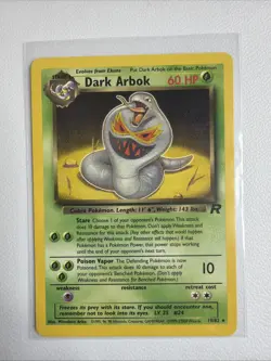 Pokemon TCG Dark Arbok Card 19/82 Unlimited Non-Holo - Mint/Near Mint - Image 1