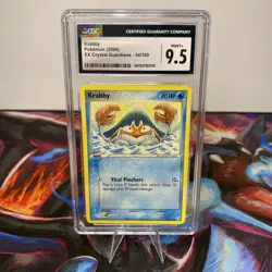 Krabby EX Crystal Guardians CGC Graded Mint+ 9.5 Pokemon Card 54/100 - Image 1