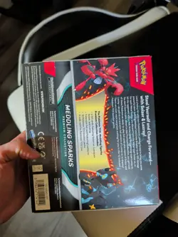 ** 12 PACKS + 4 FOIL CARDS** Pokemon Meddling Sparks Premium Collection SEALED - Image 3