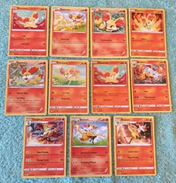 FENNEKIN, BRAIXEN, & DELPHOX BUNDLE OF POKEMON CARDS - Image 1