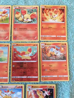 FENNEKIN, BRAIXEN, & DELPHOX BUNDLE OF POKEMON CARDS - Image 3
