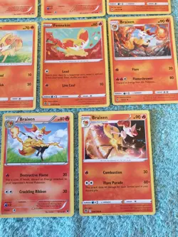 FENNEKIN, BRAIXEN, & DELPHOX BUNDLE OF POKEMON CARDS - Image 5