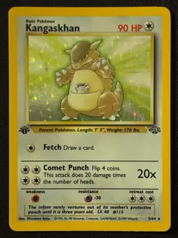 1st Edition Kangaskhan - Jungle - Holo - #5/64 - Vintage Pokemon Card 1999 WOTC - Image 1