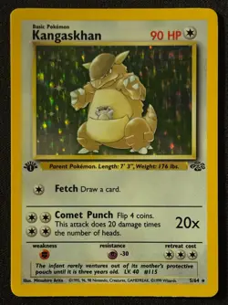 1st Edition Kangaskhan - Jungle - Holo - #5/64 - Vintage Pokemon Card 1999 WOTC - Image 2
