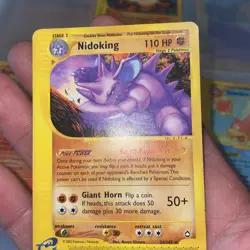 Nidoking 24/147 Rare Aquapolis Pokemon Card LP/MP - Image 1