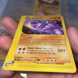 Nidoking 24/147 Rare Aquapolis Pokemon Card LP/MP - Image 3