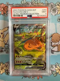 PSA 9 MINT Charizard V UPC Promo SWSH260 Sword & Shield Pokemon TCG Holo Card - Image 1