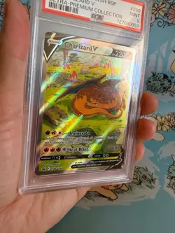 PSA 9 MINT Charizard V UPC Promo SWSH260 Sword & Shield Pokemon TCG Holo Card - Image 2
