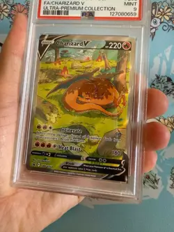 PSA 9 MINT Charizard V UPC Promo SWSH260 Sword & Shield Pokemon TCG Holo Card - Image 3