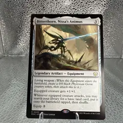 ✨✨MTG ✨✨Bitterthorn, Nissa's Animus🔥RARE🔥LEGENDARY ARTIFACT - EQUIPMENT✨✨ #45 - Image 1