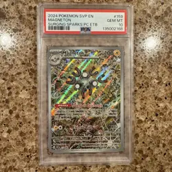 Magneton SVP 159 Surging Sparks Pokemon Center ETB Stamped Promo PSA 10 - Image 1