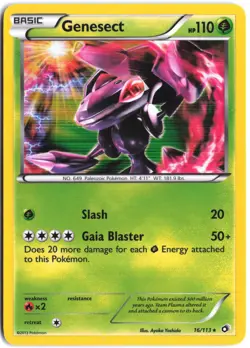 Genesect 16/113 Holo Rare Legendary Treasures Pokemon - Image 1