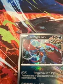 Roaring Moon (Reverse Holo Master Ball Pattern) 065/131 Prismatic Evolutions - Image 3