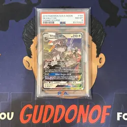 PSA 8 NEAR MINT 2019 Pokemon Cosmic Eclipse SILVALLY GX #184 Ultra Rare - Image 1