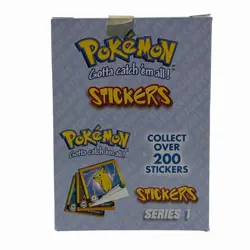 Pokemon Stickers Series 1 One Box Artbox 30 Packs Open Box 1999 Vintage Y2K 601139116206 - Image 1