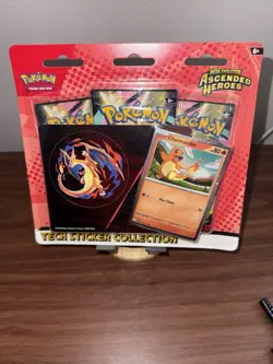 Pokemon TCG Ascended Heroes Tech Sticker Collection Charmander |BRAND NEW SEALED - Image 1