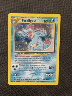 Pokemon TCG Neo Genesis Feraligatr 5/111 Unlimited Holo Rare NM - Image 1