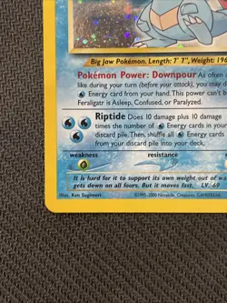 Pokemon TCG Neo Genesis Feraligatr 5/111 Unlimited Holo Rare NM - Image 5