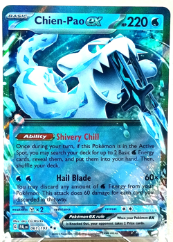 Chien-Pao EX 061/193 Double Rare Sv02: Paldea Evolved Pokemon TCG NM - Image 1