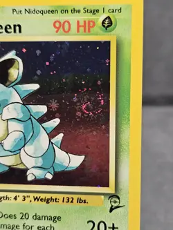 Nidoqueen 🌀SWIRL🌀 12/130 - Pokemon - Base Set 2 - Holo Rare - LP - Image 3