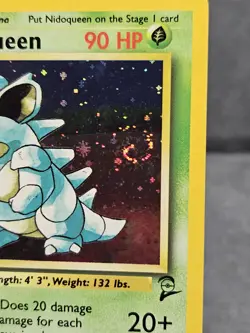 Nidoqueen 🌀SWIRL🌀 12/130 - Pokemon - Base Set 2 - Holo Rare - LP - Image 4
